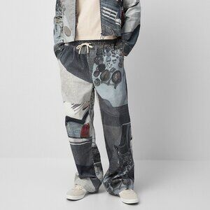 BNWT AW24 JUNGLES JUNGLES PRINTED CORDUROY PANTS L